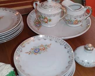 Children's china tea set