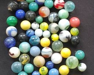 Beautiful vintage marbles