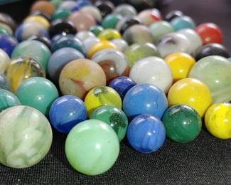 Beautiful vintage marbles