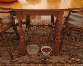 Beautiful gate leg table and Windsor chairs