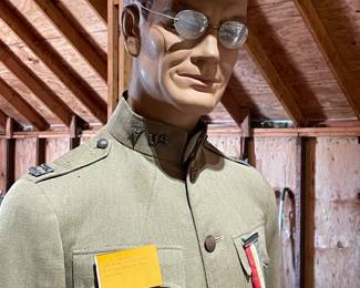 Vintage Mannequin with WW1 Uniform
