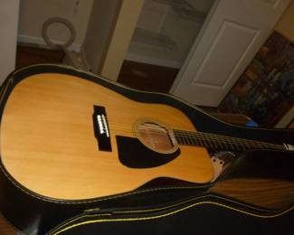 Vintage acoustic guitar