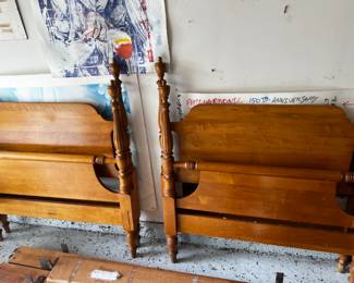 Vintage Twin Beds Head & Footboard