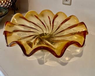 Glass Amber Swirl