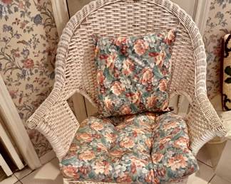 White Wicker Chair