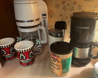 KitchenAid Programmable 12 Cup Drip Coffeemaker & Cuisinart 4 Cup Coffeemaker
