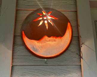 Terra-cotta outdoor light