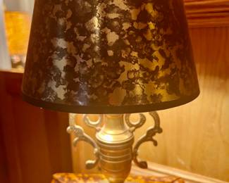 Small brass lamp