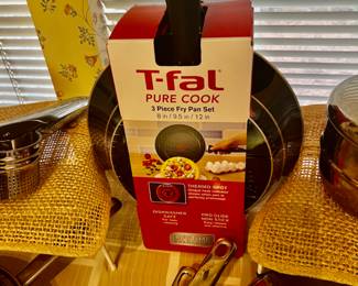 T-fal 3 Piece Fry Pan Set