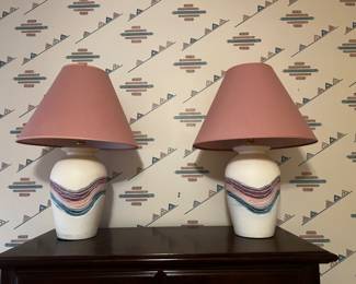 Pair of southwest decoration lamps