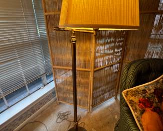 Brass, color floor, lamp