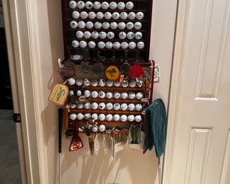 Collection of golf balls, all around the world