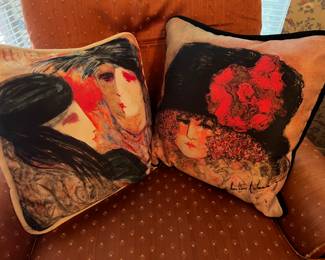Barbara A. Wood Signed Pillows