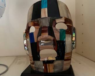 Decorative Multi colored glass mask