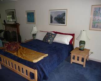 Bed, Linen & Artwork