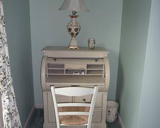 Small Roll Top Desk with Chair