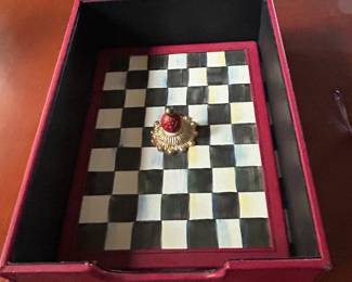 Mackenzie Childs MacKenzie-Childs Courtly Check Desk Box