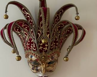 Vintage Venetian Jester Face Mask