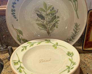 Williams Sonoma Bouquet Garni Pasta Bowl Set of 5 Italy