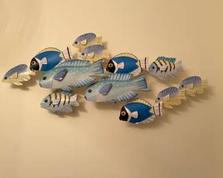 Metal fish wall decor