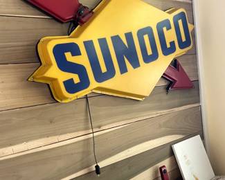 Sunoco Lighted advertising sign