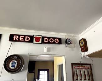 Vintage brewery signs