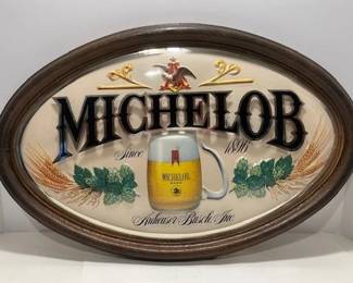 ADV OVAL MICHELOBE PLAQUE