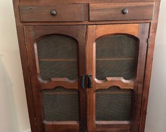 Antique Pie Safe, Lighted