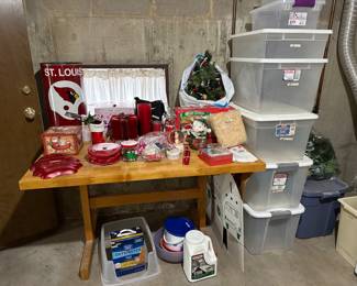 Craft Table, Storage Containers, Football Cardinals Trash Can