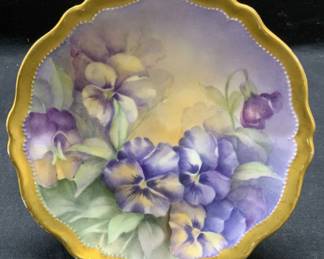 Vtg O & E G Royal Austria Porcelain Floral Plate
