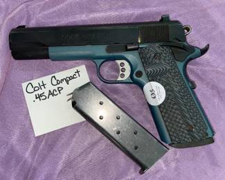 Colt .45 cal compact Handgun Orlando Auction