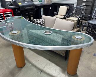 Arched glass top Table