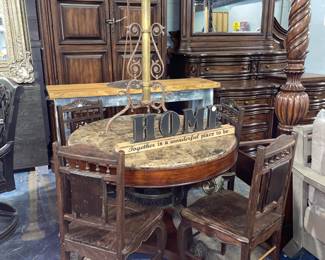 Vintage Table and Chairs and Misc. decor 