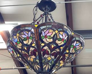 Stain glass Hanging Light Orlando Auction