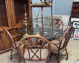 Palm Tree Dinette Set Orlando Auction