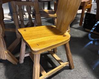 Set of 4 chairs with matching gate-leg table