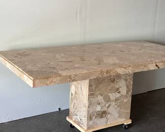 Terrazzo marble dining table