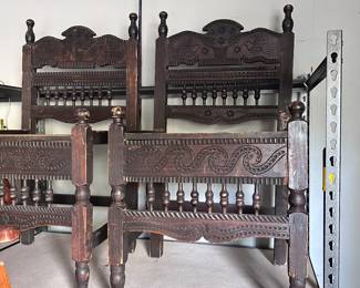 Intricate old chairs