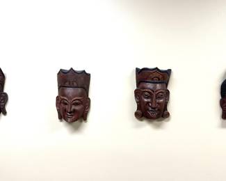 Original Wood Tibetan Ceremonial Masks
