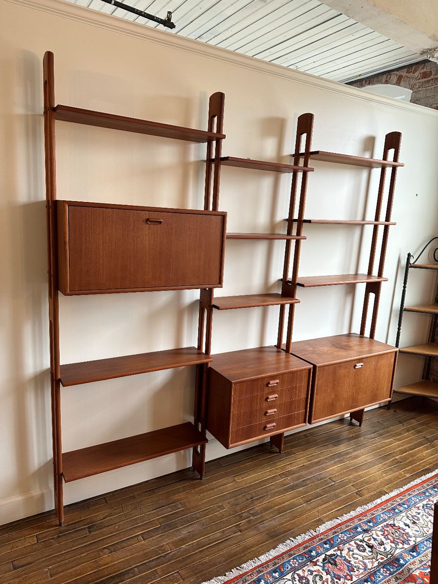 Danish Modern Teak Wall Unit
