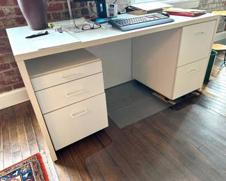 Contemporary Desk & File Cabinets