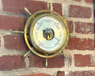 Brass Nautical Barometer