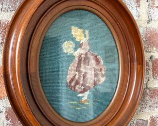 Antique Needlepoints in Frame