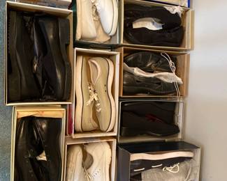 A plethora shoes-mostly new- Clark’s,  LL Bean and more!