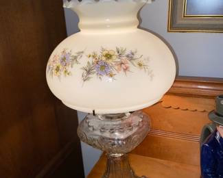 Converted oil lamp to electrified 