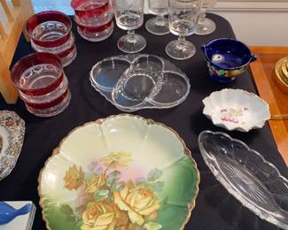 Vintage glassware and China everywhere 