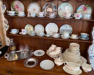 Plenty of China and glassware for your pleasure!