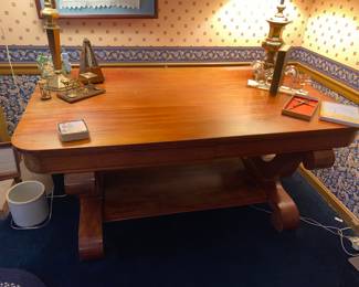 Empire style library table/ desk
