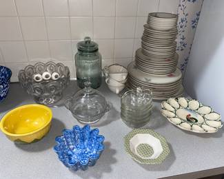 Serving pieces and China 