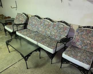Wrought iron patio set